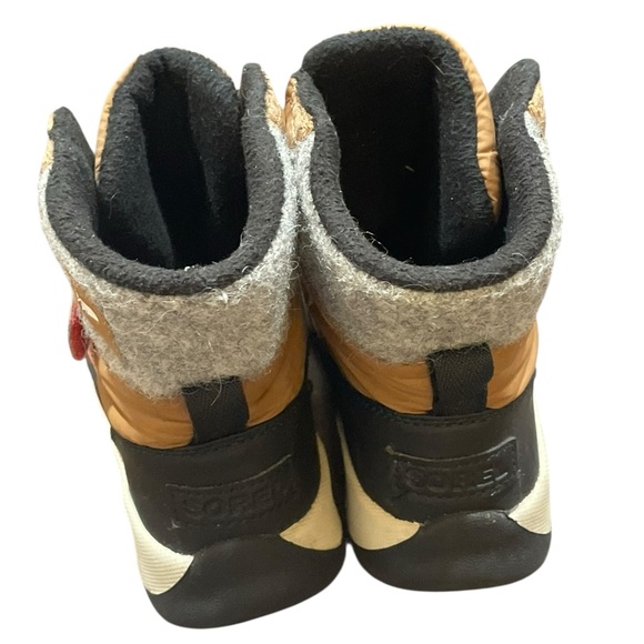 Sorel Boots Waterproof Winter Kids Brown Black 12.5 - Picture 3 of 5